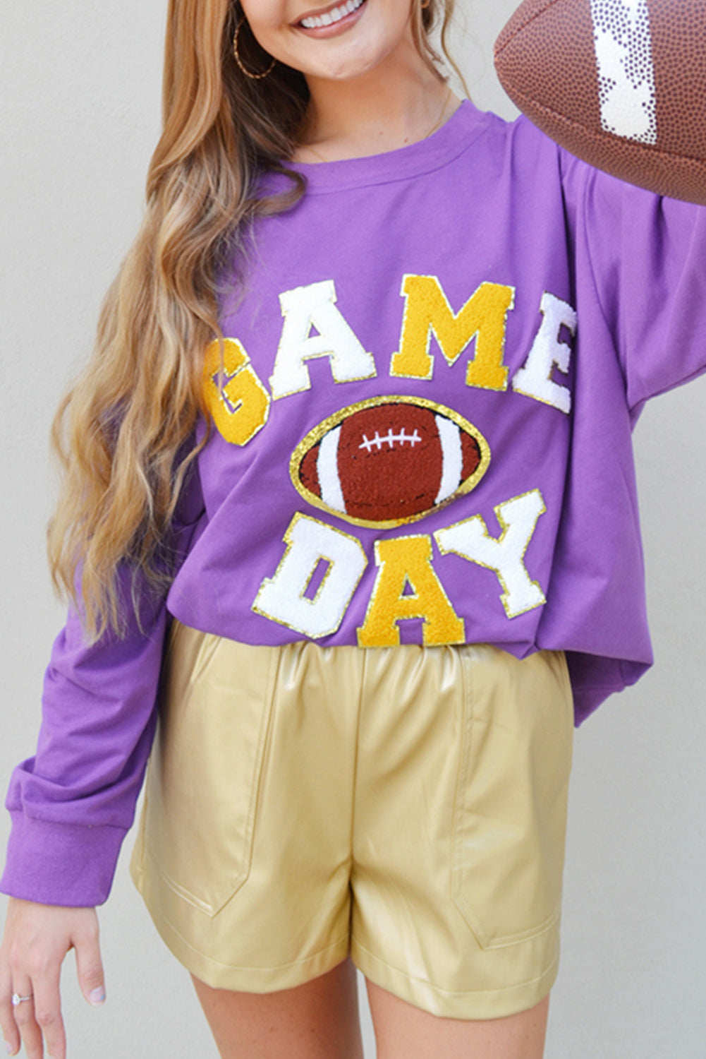 Purple GAME DAY Sweatshirt