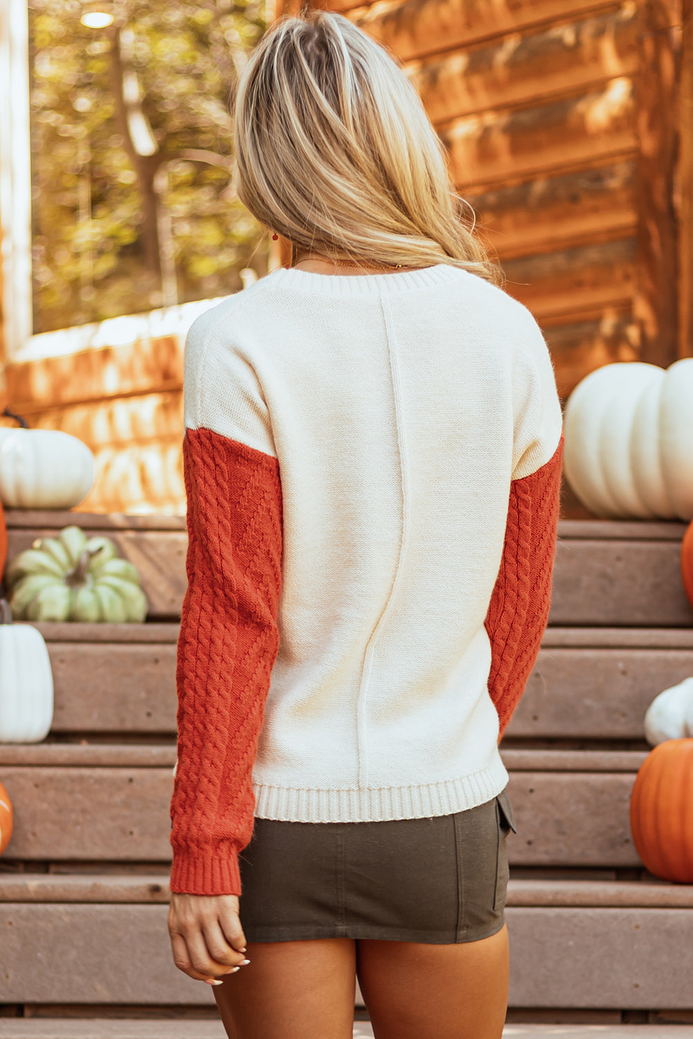 Flame Colorblock Sweater