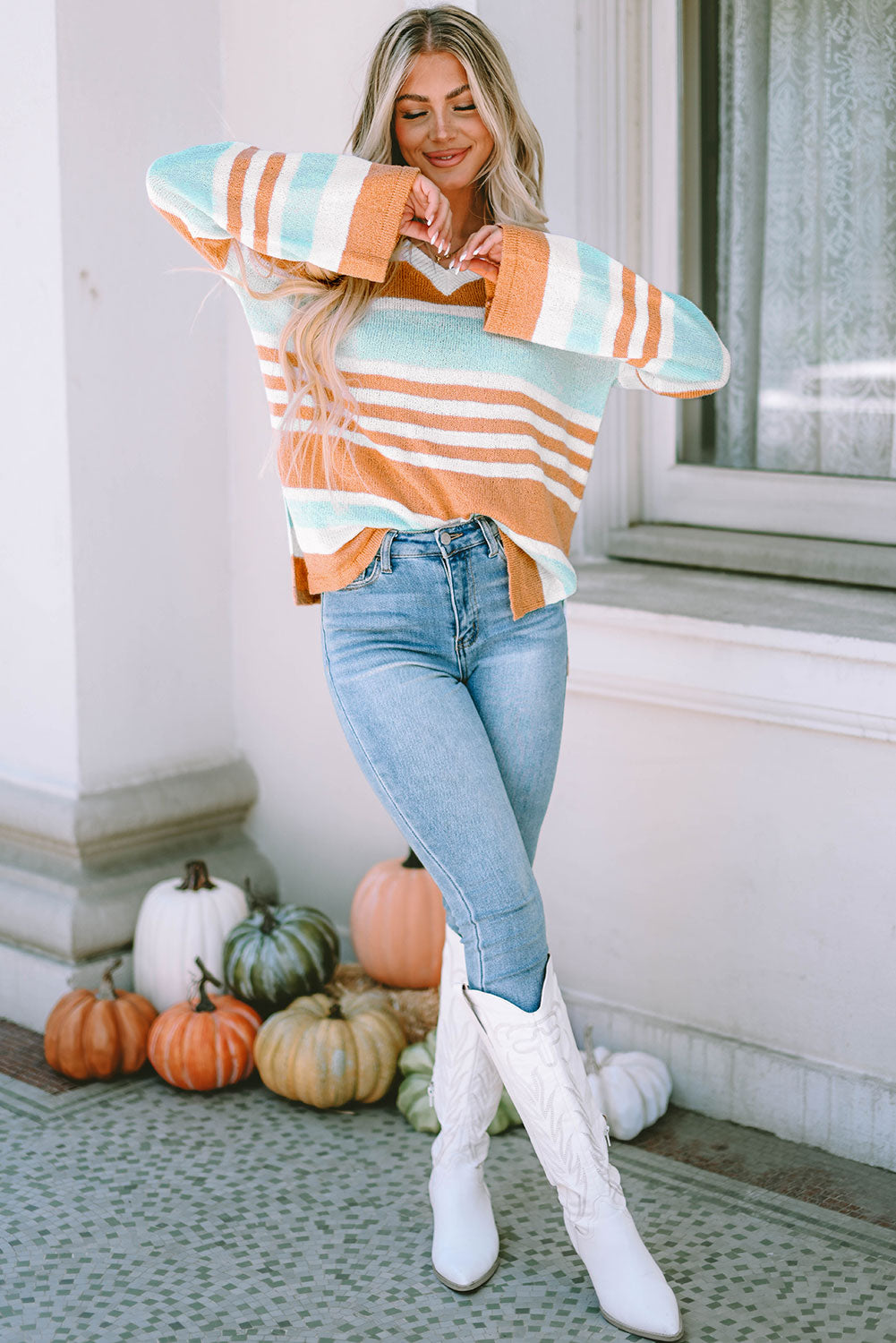 Multicolor Stripe Sweater