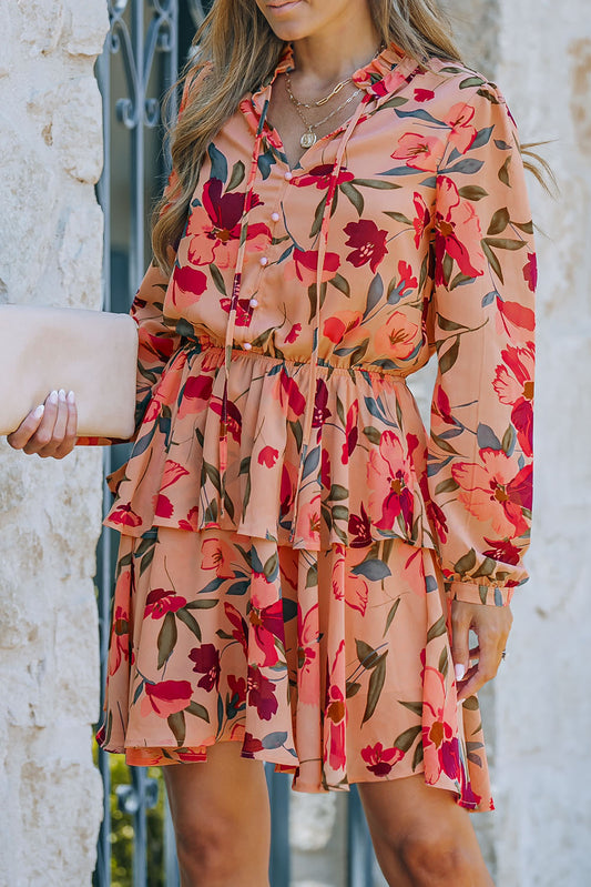 Frilled Floral Dress