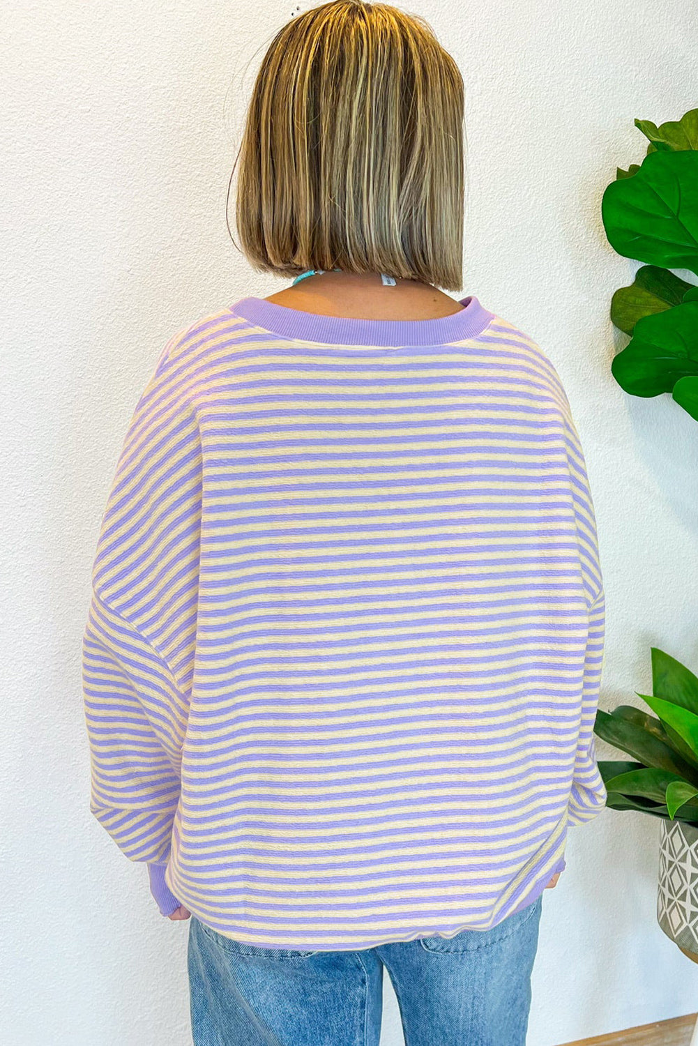 Purple Stripe Top