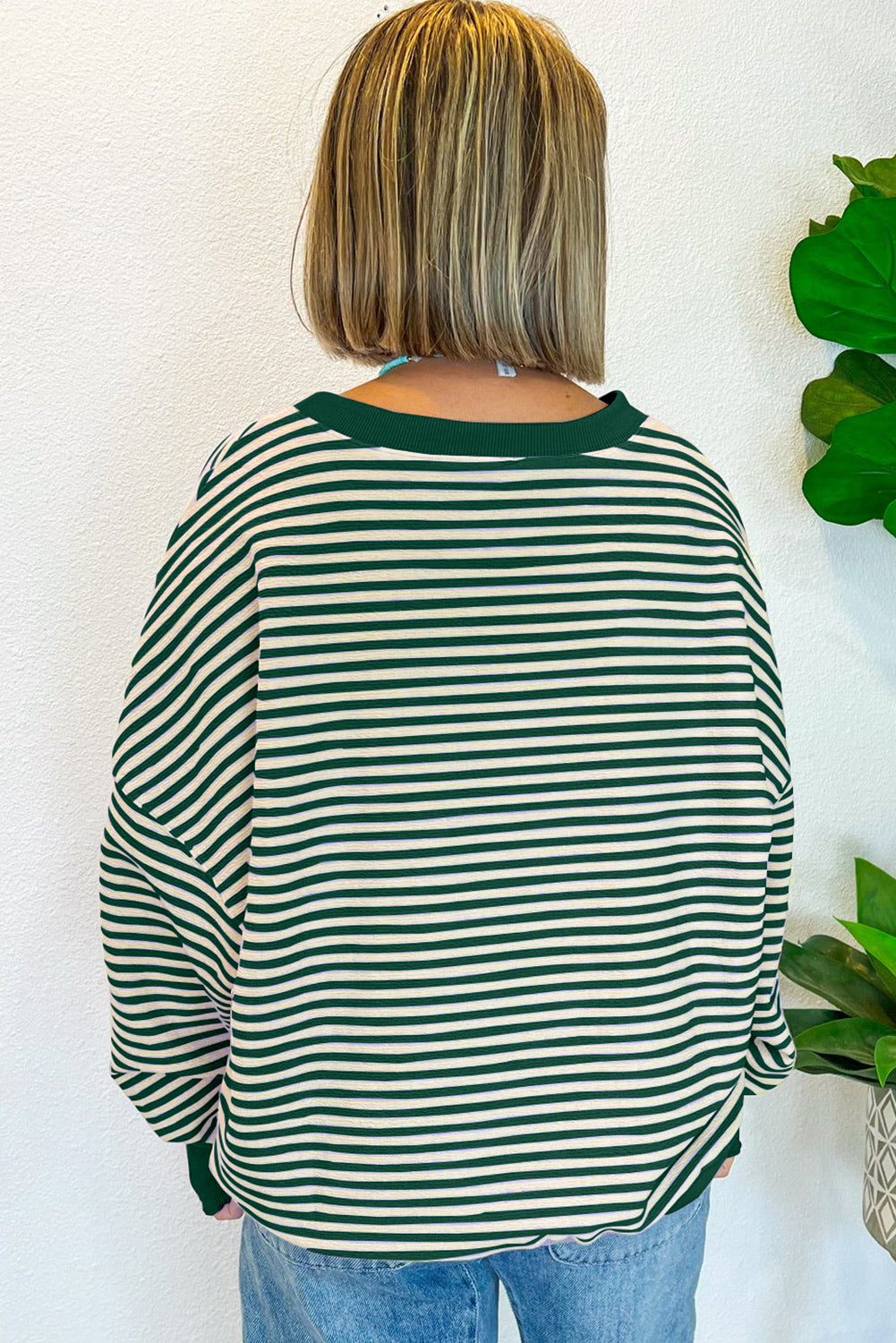 Green Stripe Top