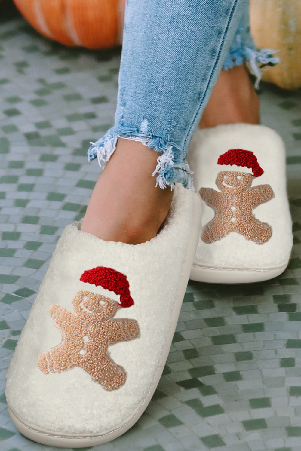 Gingerbread Man Slippers