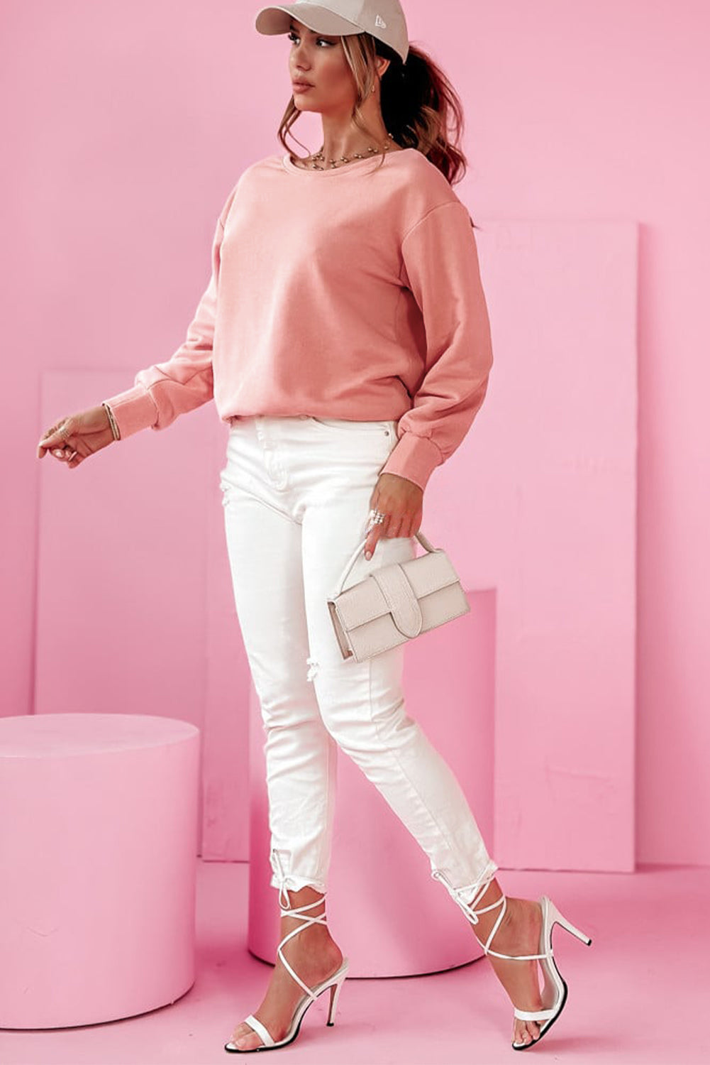 Pink Bowknot Sweatshirt