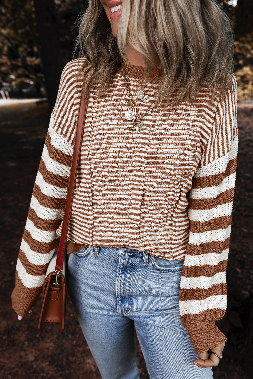 Brown Stripe Sweater