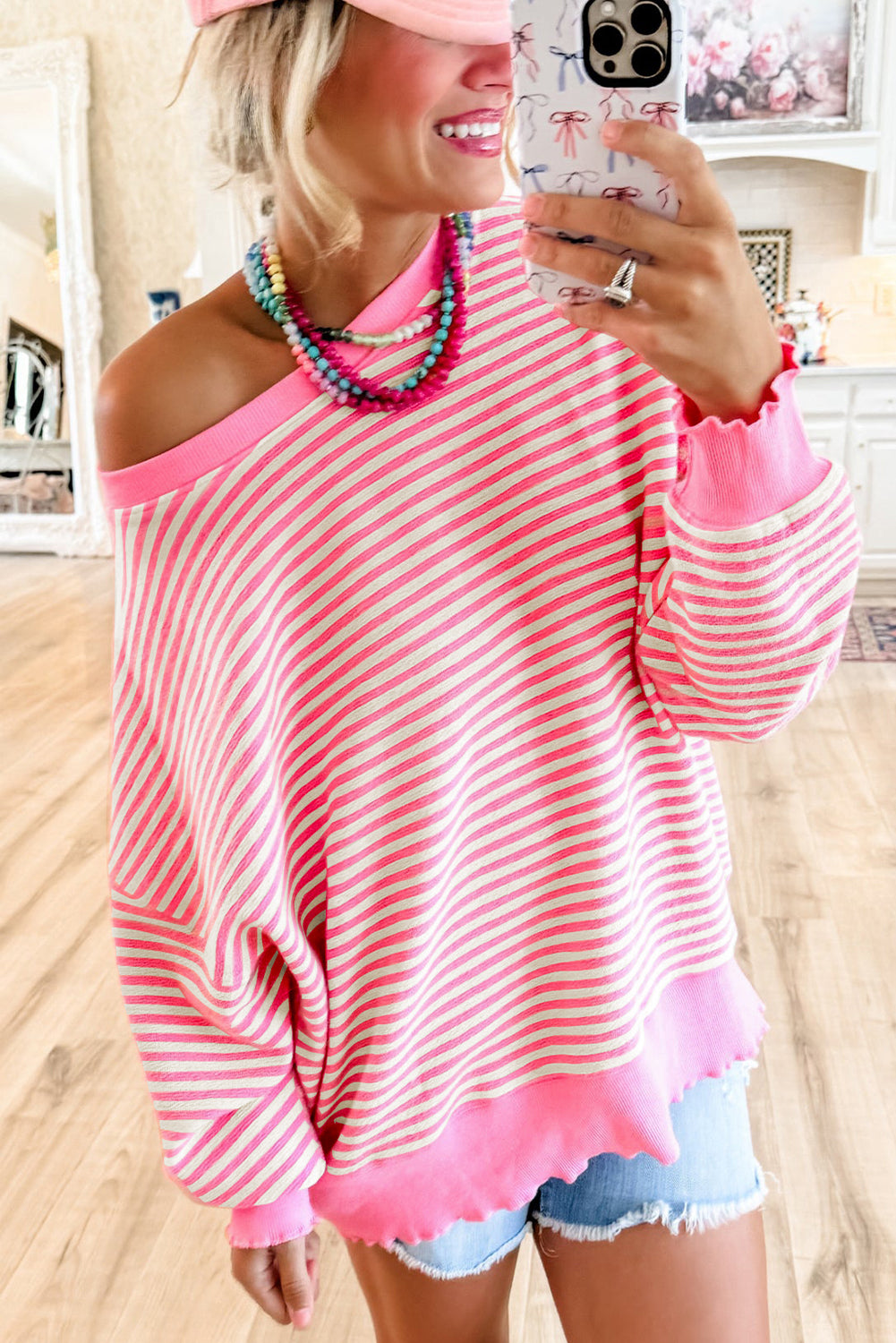 Pink Stripe Top