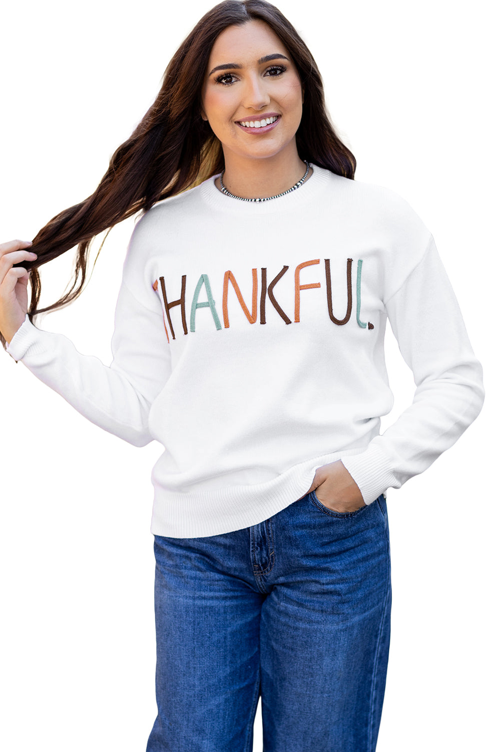 Thankful Ivory Sweater