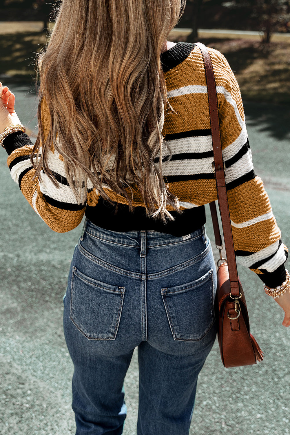 Brown Stripe Sweater