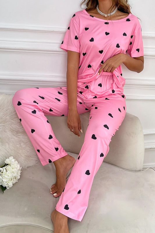 Pink Heart Pajamas