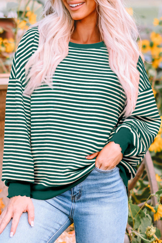 Green Stripe Top