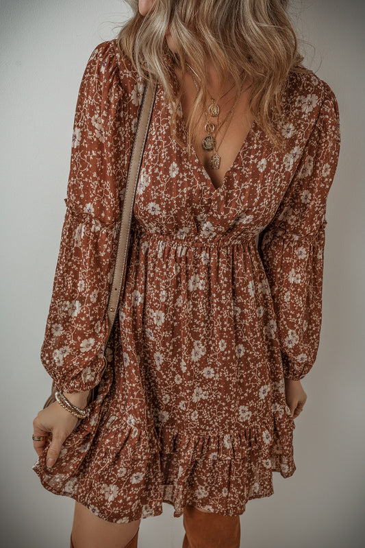 Brown Boho Dress