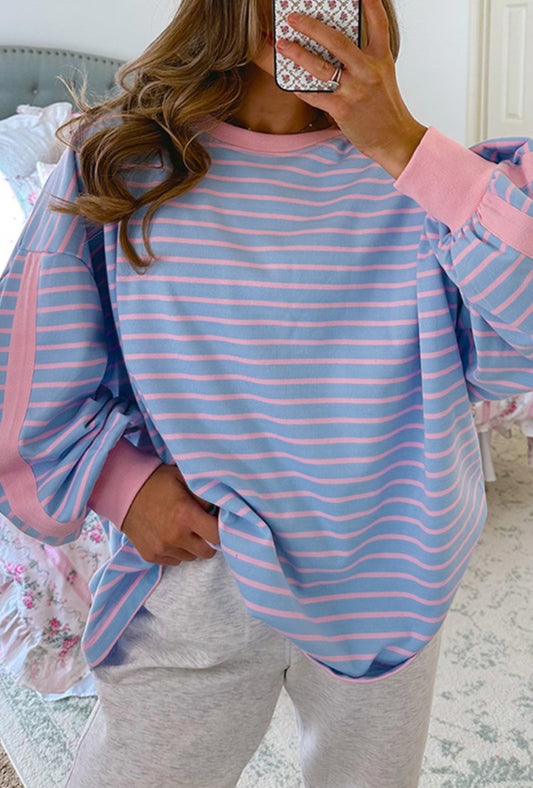 Blue & Pink Sweatshirt