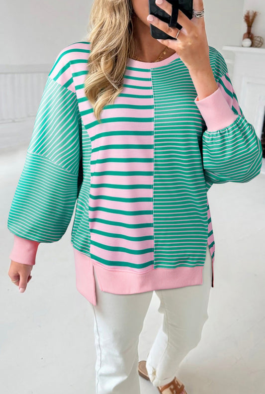 Pink & Green Sweatshirt