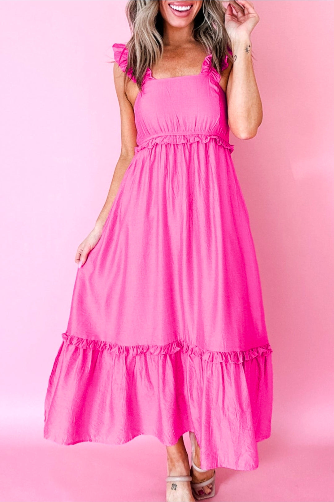 Pink Ruffle Dress